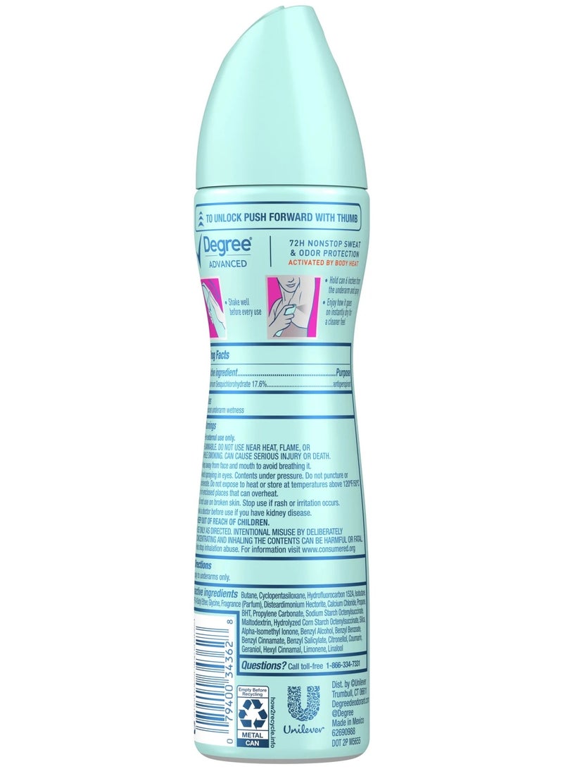 Degree Women MotionSense Antiperspirant Dry Spray – Sheer Powder (107 g) - Image 2